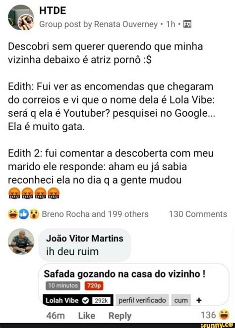 Descobri Sem Querer Querendo Que Minha Vizinha Debaixo Atriz Porn Edith Fui Ver As