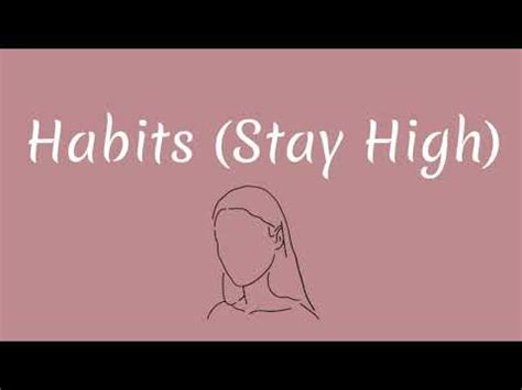 Jonasu Felix Manuel Habits Stay High Lyrics Youtube