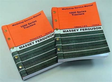 Massey Ferguson Mf1010 Mf1020 Mf1030 Tractor Service Repair Shop Manual