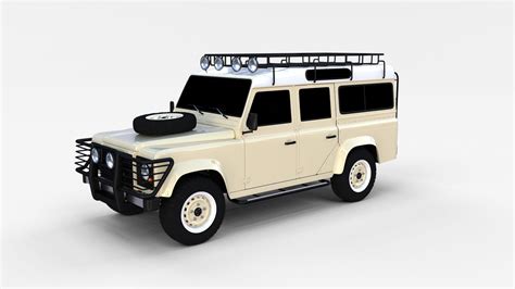 Land Rover Defender 110 Utility Station Wagon 3D Model 50 Blend