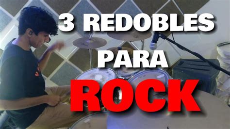 3 REDOBLES FACILES PARA ROCK YouTube