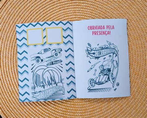 Lbum De Figurinhas E Colorir Hot Wheels Lembrancinha Elo