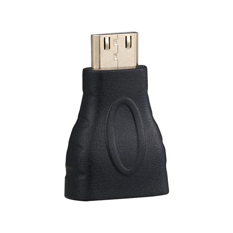 Mini HDMI to Standard HDMI Adapter 1080P Compatible for Laptops, Monitors