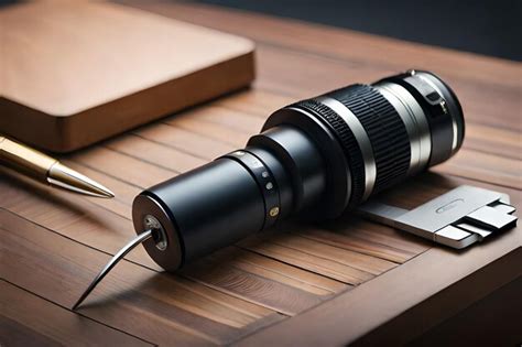 premium ai image  lens  open   lense     table