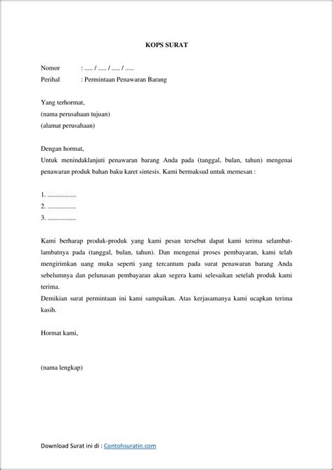 Contoh Surat Permohonan Barang Kepada Atasan Nbkomputer