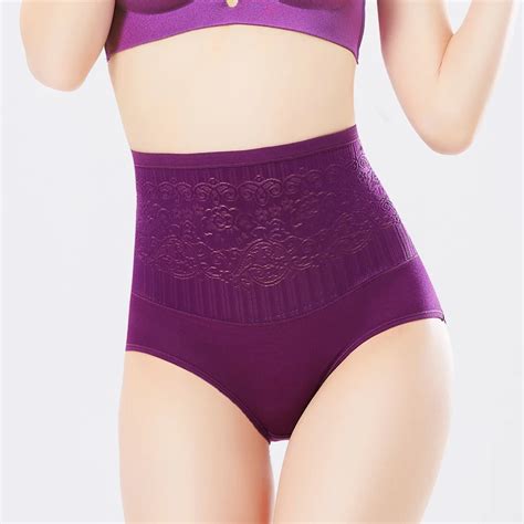 Fashion Simple Women High Waist Briefs Underwear Shapewear Panty Body