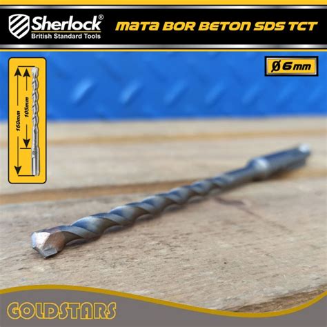 Mata Bor Beton SDS Material TCT Panjang 160 Mm X Diameter 6 Mm Lazada