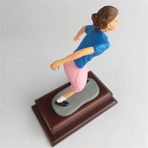 Figura Deportes Jugadora Tejo Femenina Decorada Decorativa Chemar