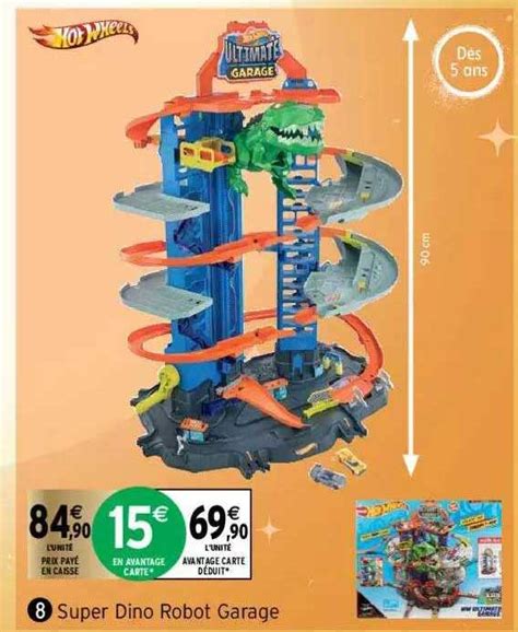 Offre Super Dino Robot Garage Hot Wheels Chez Hyper U