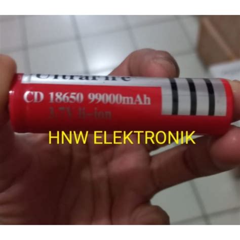 Jual Batu Baterai Chas Cas 3 7V 3 7 V Ultrafire Li Ion CD 18650