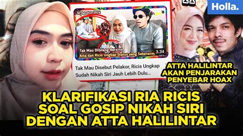 Klarifikasi Ria Ricis Soal Gosip Nikah Siri Dengan Atta Halilintar