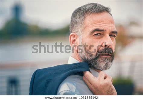 Sexy Mature Business Man Posing His Stock Photo Shutterstock
