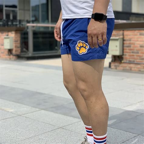 Muscular Bear Print Plus Size Bear Paw Swimwear Men S Board Shorts Gay Bear Boxers Swimsuit