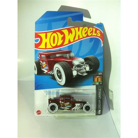 Jual Hot Wheels 2023 HW Dream Garage Mini Collection 3 Bone Shaker Dark Red By MATTEL