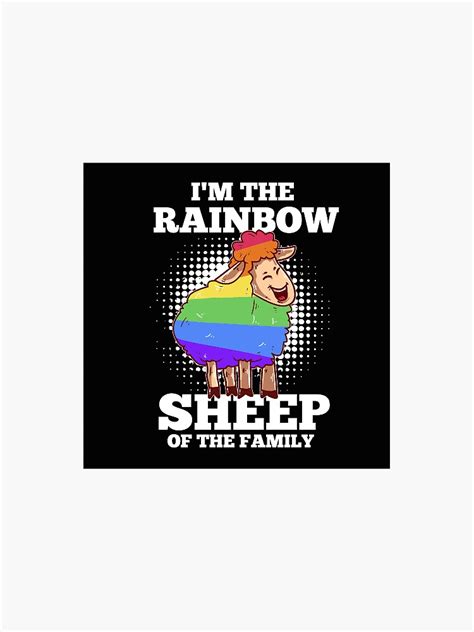 Rainbow Sheep Lgbt Pride Gay Lesbian Flag Gift Sticker For Sale By Pubi Redbubble