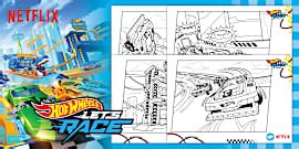 Hot Wheels Colouring Pages Hot Wheels Lets Race Twinkl