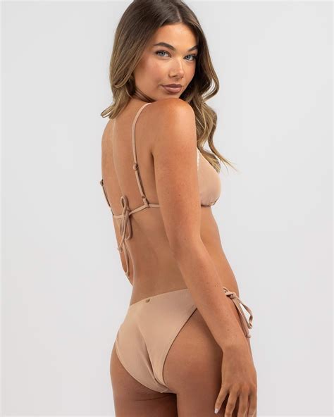 Shop Kaiami Mariana Triangle Bikini Top In Tan Cream Fast Shipping Easy Returns City Beach