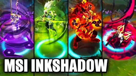 All New Inkshadow MSI Skins PBE Preview Yone Yasuo KaiSa Master Yi