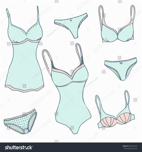 Woman Sexy Lingerie Set Women Underclothes Stock Vector Royalty Free 407039299 Shutterstock