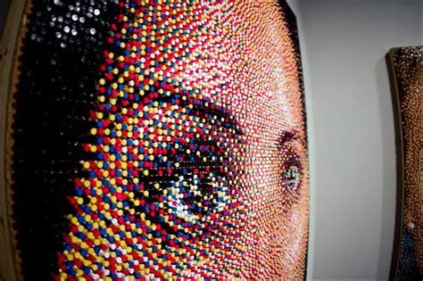 Pushpin Portrait Art The Awesomer