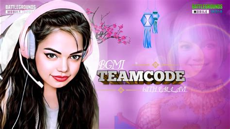 Bgmi Live ️ Teamcode Gameplay ️ Girl Gamer Teamcode Bgmilive Girlgamer Pubgmobile Youtube