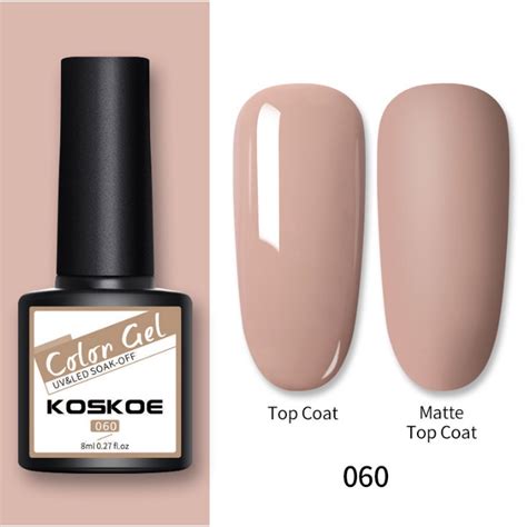 Ready Stock Koskoe Ml Gel Nail Polish Matte Nude Color Soak Off Gel Nail Polish Nail Art