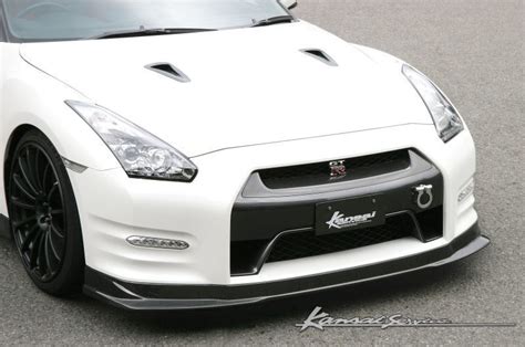 Kansai Service Carbon Fiber Front Lip Spoiler For 2009 16 Nissan GT R