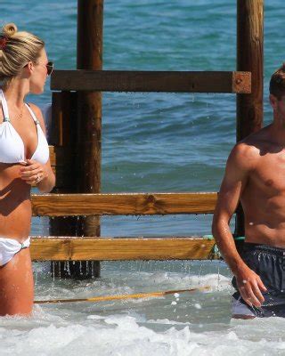 Alex Gerrard Busty In Skimpy White Bikini With Her Husband At The Beach In Ibiza Porn Pictures