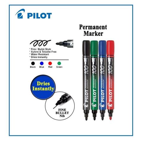 Pilot 100 Permanent Marker Bullet SCA 100 Lazada