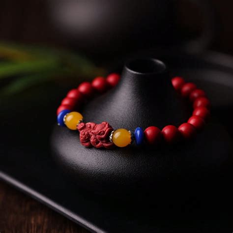 Cinnabar Pixiu Bead Bracelet SHEIN USA