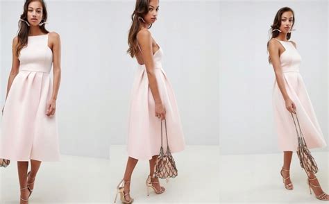 B Xcu Piankowa Sukienka Midi Nude M Oficjalne Archiwum Allegro