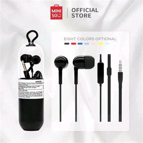 Jual Official Bali Miniso Music Earphone Colorful Capsule Headphones