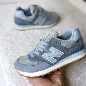 Кроссовки New Balance (Нью Баланс) 574 синие с коричневым с мехом