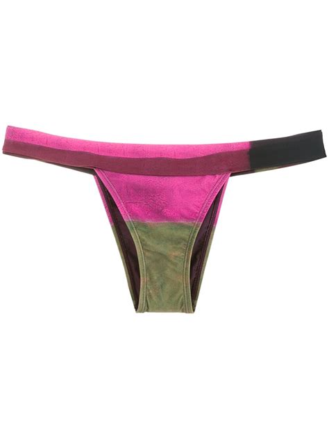LENNY NIEMEYER Lenny Rothko Print Bikini Bottoms Pink Editorialist
