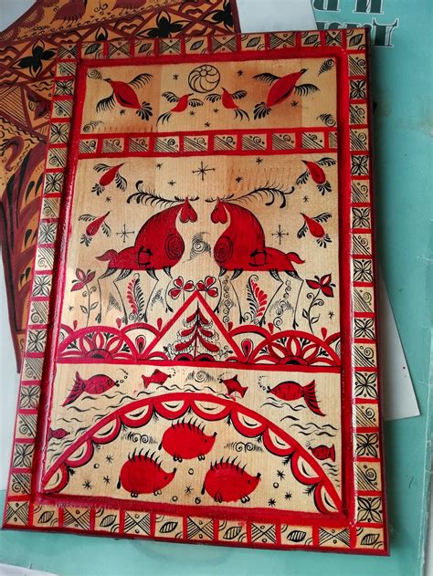 Мезенская роспись!) | Пикабу