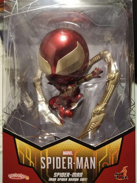 Hot Toys Cosbaby Iron Spider Man Armor Suit Marvel 蜘蛛俠 興趣及遊戲 玩具 遊戲類