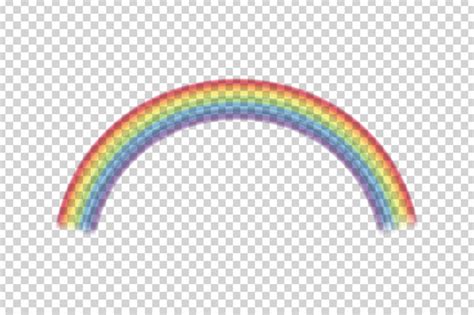Цветная радуга, изолированные на прозрачном фоне. иллюстрация ...