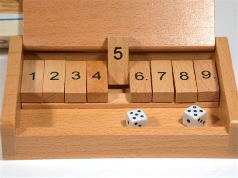 Shut The Box Holz Reisespiel W Rfel Zahlen