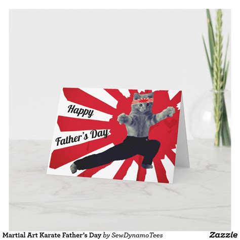 Martial Art Karate Fathers Day Card Uk Karate Birthday