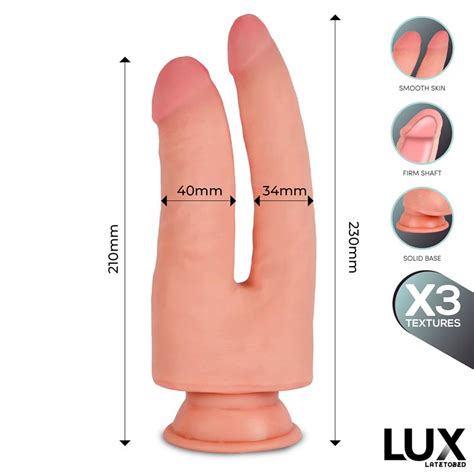 LUX Franz Dildo Doble Triple Densidad Con Tacto