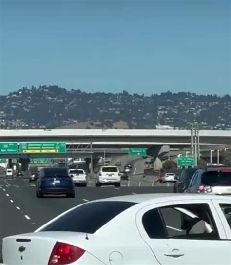 Naked Negro Female Shoots At Cars On San Fran Freeway