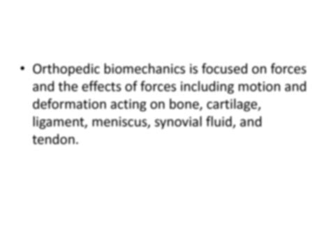 SOLUTION Basics Of Biomechanics Studypool