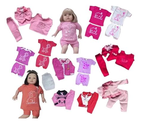 Roupas Bebe Reborn Menina - Roupas Bebê Reborn Menina Blusa Shorts 10 Pçs | MercadoLivre