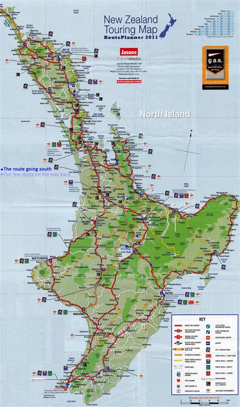 Printable New Zealand North Island Map - Printable Word Searches
