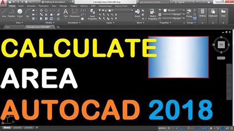 How To Calculate Area In Autocad Using Polyline Youtube