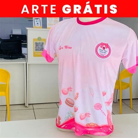 Camisa Personalizada Sublimação total Dryfit Liso UV35 sua