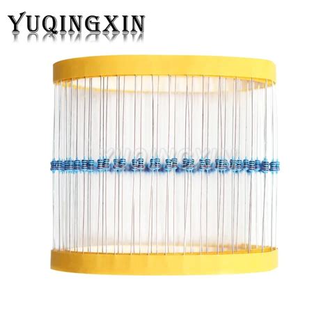 100pcs 1 8W 1R 4 7M 1 Metal Film Resistor 0 125W 2 2 10 47 100 120