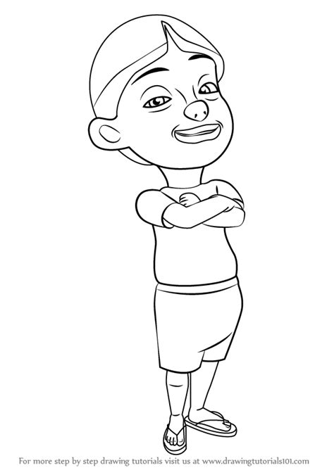 Detail Gambar Mewarnai Upin Ipin Koleksi Nomer 11