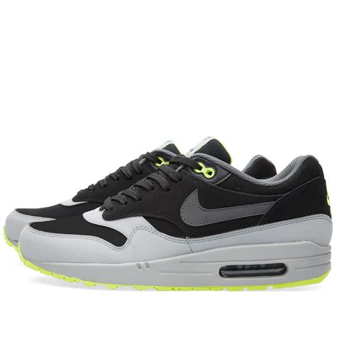 Nike Air Max 1 Leather Black, Dark Grey & Silver | END. (US)