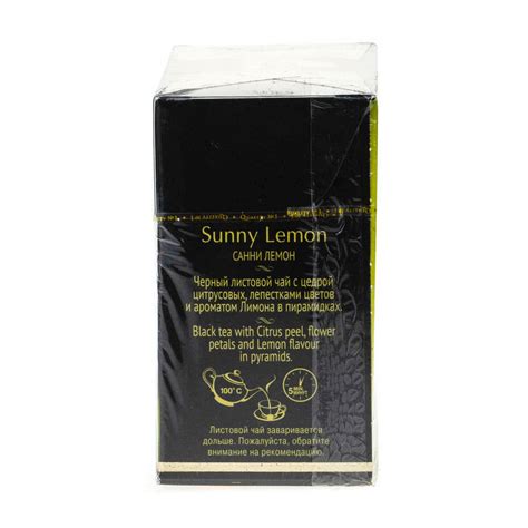 Чай черный Curtis (Кертис) 20 пирамидок Sunny Lemon купить с доставкой ...